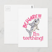 Carte Postale Je suis Teething ! (Devant / Derrière)