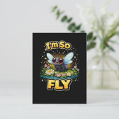 Carte Postale Je Suis Tellement Fly (Debout devant)