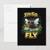 Carte Postale Je Suis Tellement Fly (Devant / Derrière)