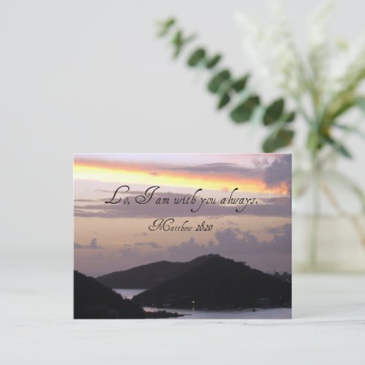 Carte Postale Je suis toujours avec toi. (Debout devant)