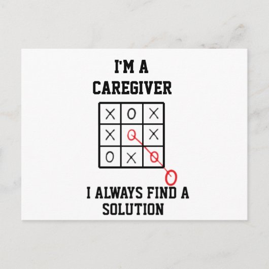 Carte Postale Je suis un aidant, je trouve toujours une solution (Devant)