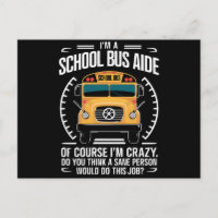 Je suis un aide d'autobus scolaire drôle de rentré