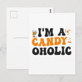 Carte Postale Je suis un cadeau de Halloween drôle effrayant de (Devant / Derrière)