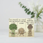 Carte Postale Je suis un champignon (Debout devant)