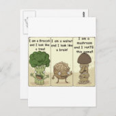 Carte Postale Je suis un champignon (Devant / Derrière)