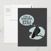Carte Postale Je suis un chanteur avec un groupe (Devant / Derrière)