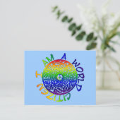 Carte Postale Je Suis Un Citoyen Du Monde (Debout devant)