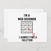 Carte Postale Je Suis Un Concepteur Web Je Trouve Toujours Une S (Devant / Derrière)