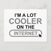 Carte Postale Je suis un grand Glacière sur Internet (Devant)