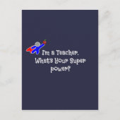 Carte Postale Je suis un humour d'enseignant (Devant)