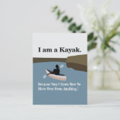 Carte Postale Je suis un Kayak Canoë Kayak (Debout devant)