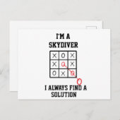 Carte Postale Je suis un parachutiste je trouve toujours une sol (Devant / Derrière)