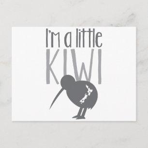 Carte Postale Je suis un petit kiwi avec mignon oiseau néo-zélan