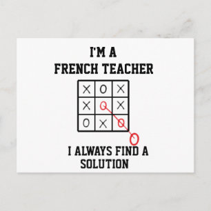 Carte Postale Je suis un professeur de français, je trouve toujo
