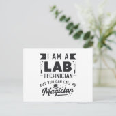 Carte Postale Je Suis Un Technicien De Laboratoire Science Labor (Debout devant)