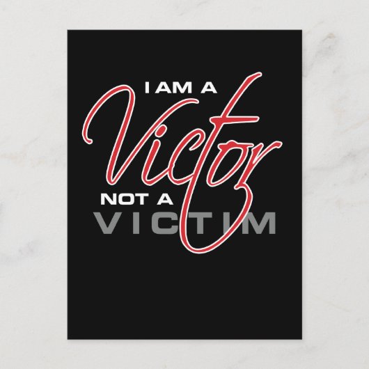 Carte Postale Je Suis Un Victor Pas Une Victime - Osteen (Devant)