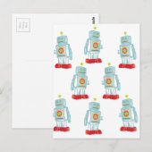 Carte Postale Je suis une armée de robots (Devant / Derrière)