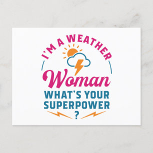 Carte Postale Je suis une femme du temps Quelle est votre superp