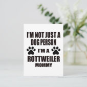 Carte Postale Je suis une maman Rottweiler (Debout devant)