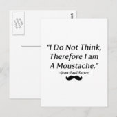 Carte Postale Je Suis Une Moustache (Devant / Derrière)