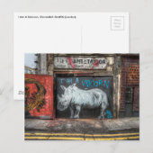 Carte Postale Je Suis Unicorne, Shoreditch Graffiti (Londres) (Devant / Derrière)