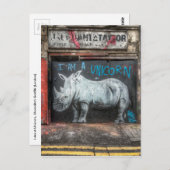 Carte Postale Je Suis Unicorne, Shoreditch Graffiti (Londres) (Devant / Derrière)