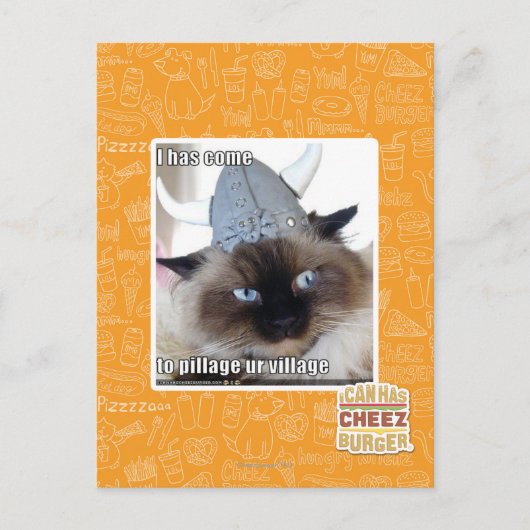 Carte Postale Je suis venu piller notre village (Devant)