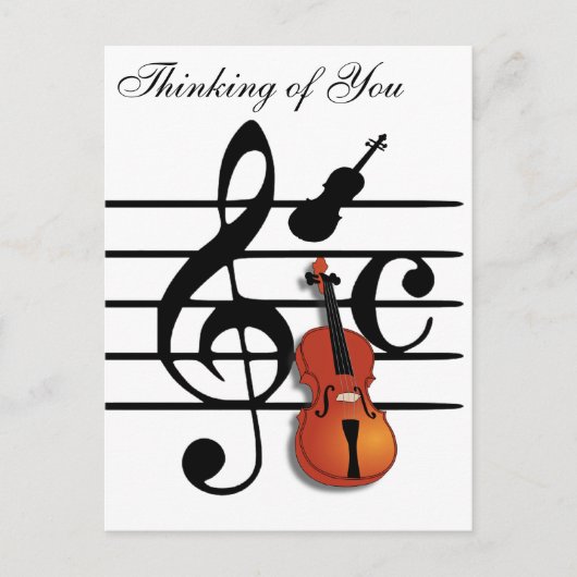 Carte Postale Je Suis Violon_ (Devant)