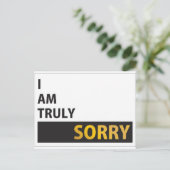 Carte Postale Je suis vraiment désolé (Debout devant)