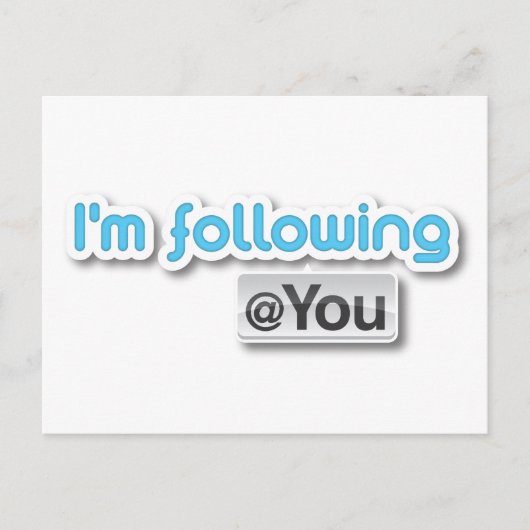 Carte postale "Je suis @you" (Devant)