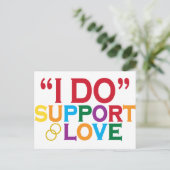 Carte Postale Je supporte l'amour (Prop 8) (Debout devant)