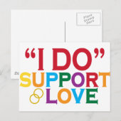 Carte Postale Je supporte l'amour (Prop 8) (Devant / Derrière)