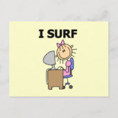 Carte Postale Je Surf le Web (Devant)