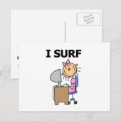 Carte Postale Je surfe sur le Web (Devant / Derrière)