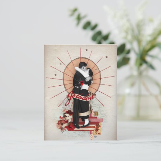 Carte Postale Je t'adore (Debout devant)