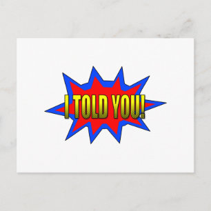 Carte Postale Je T'Ai Dit