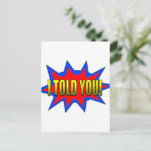 Carte Postale Je T'Ai Dit (Debout devant)