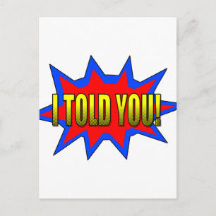 Carte Postale Je T'Ai Dit