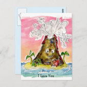 Carte Postale Je t'ai lava (Devant / Derrière)