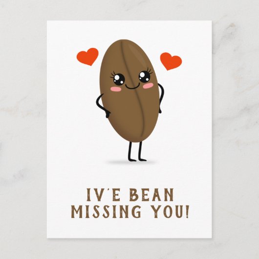 Carte Postale Je t'ai manqué. (Devant)