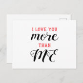 Carte Postale Je T'Aime (Devant / Derrière)