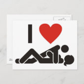 Carte Postale Je T'Aime (Devant / Derrière)