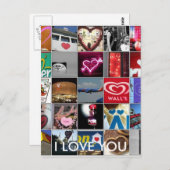 CARTE POSTALE JE T'AIME (Devant / Derrière)