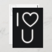 Carte postale Je T'Aime (Devant / Derrière)