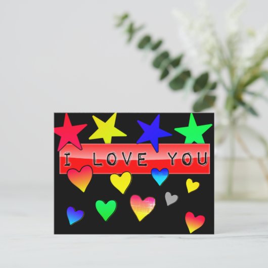 Carte Postale Je T'Aime (Debout devant)