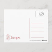 Carte Postale Je t'aime (Dos)