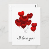 Carte postale Je T'Aime (Devant / Derrière)
