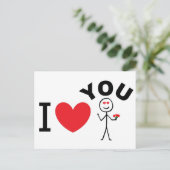 Carte Postale Je T'Aime (Debout devant)