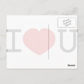 Carte Postale Je T'Aime (Dos)