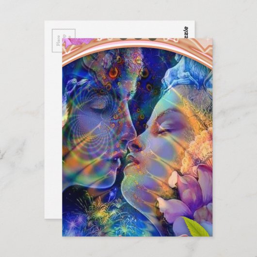 Carte Postale Je t'aime (Devant / Derrière)